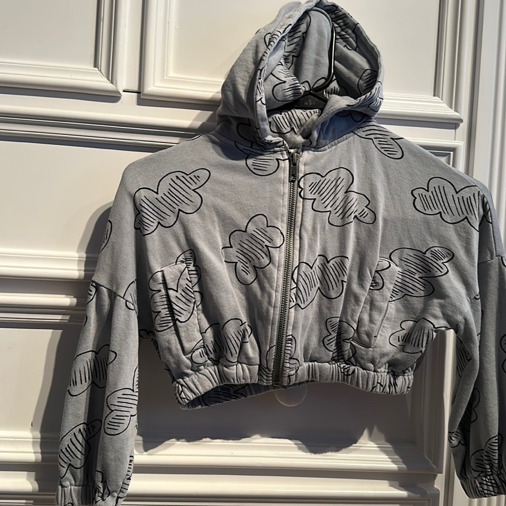 Stem - girls cropped zip up